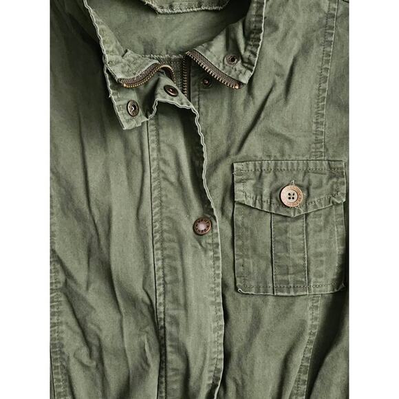 Tickled Teal Vest Women's Sz L Green Full Zip/Snap Cargo Traveler Hiking - Picture 5 of 6